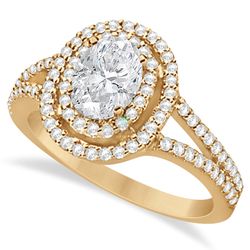 Женское обручальное кольцо из красного золота с муассанитами